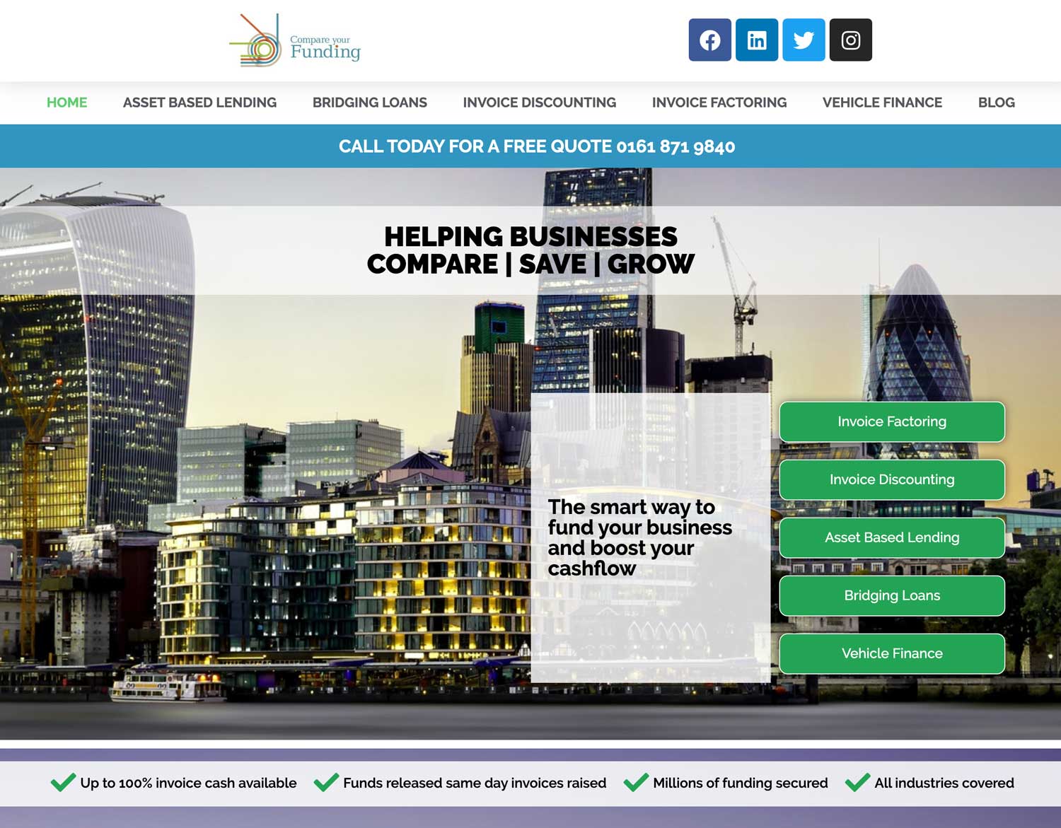 financial services website