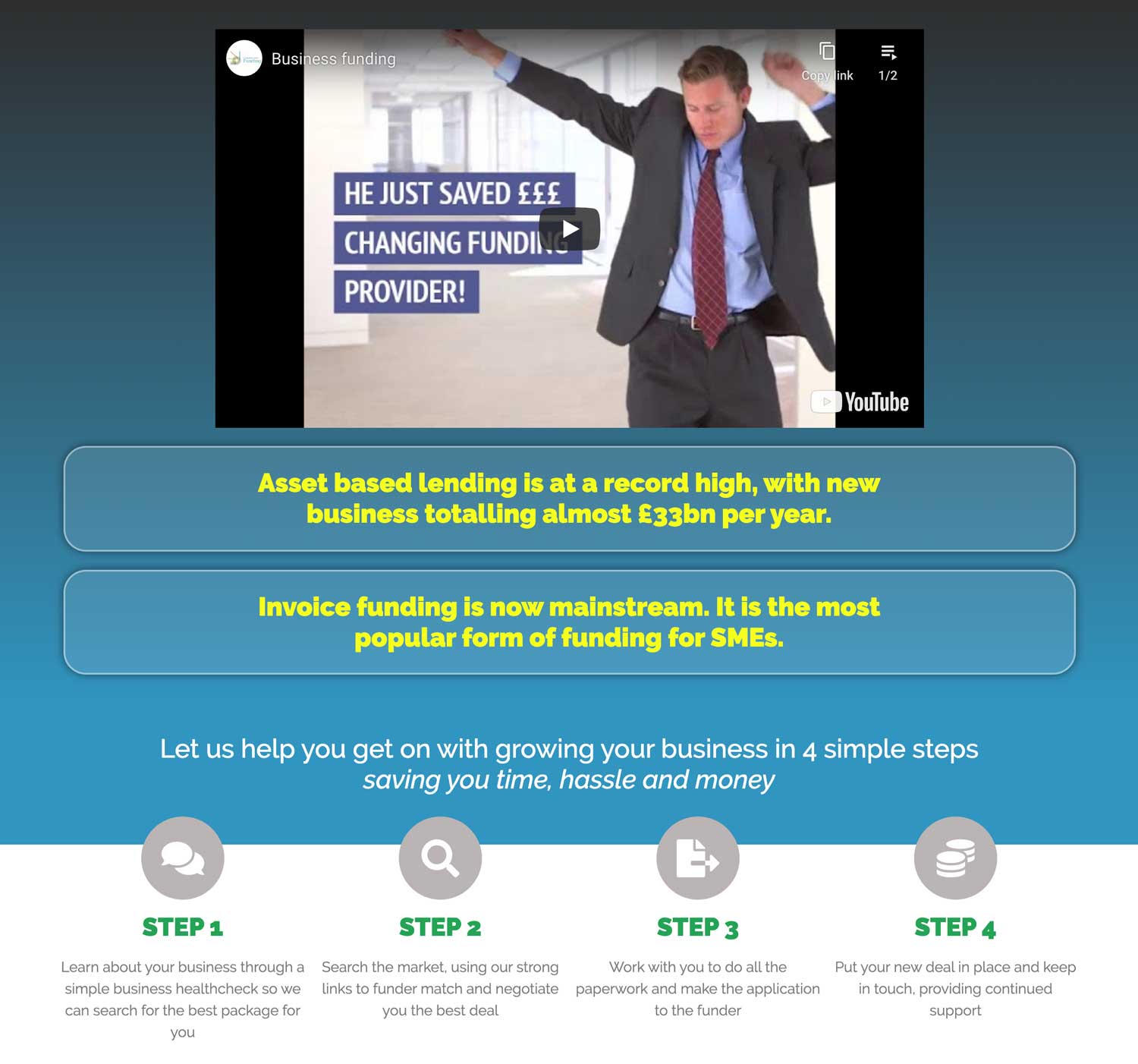 financial services website