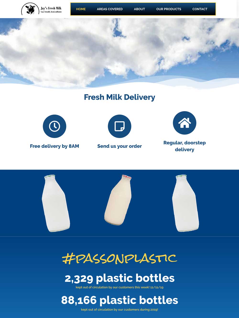 Jays Fresh Milk website